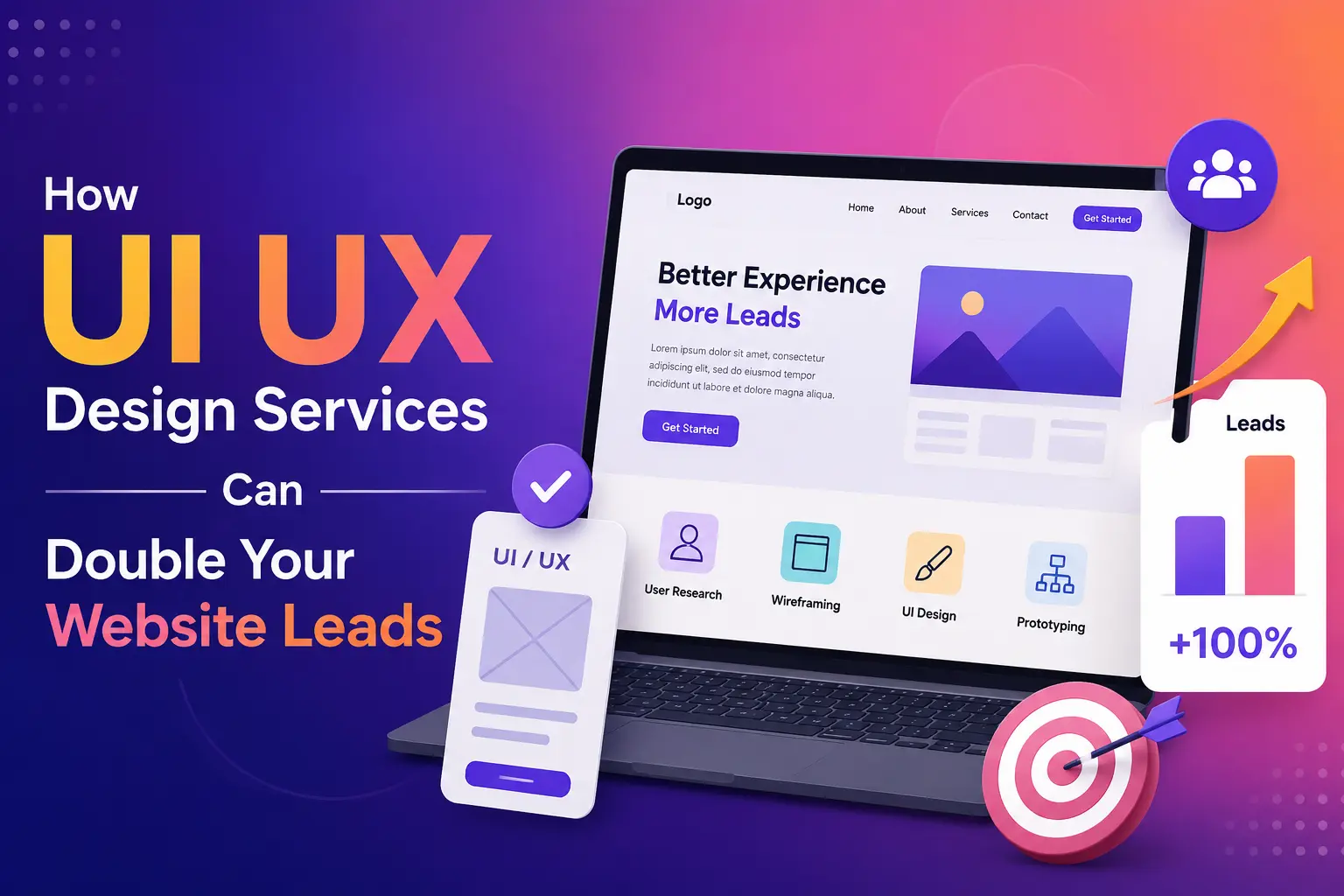 How UI UX Design Services Can Double Your Website Leads